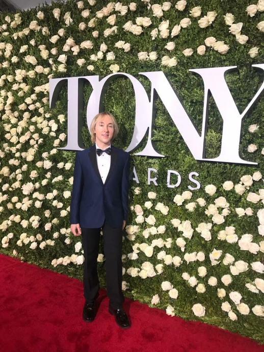 Michael Alden on the Tony Awards red carpet